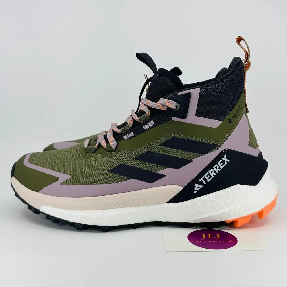 Adidas Women's Terrex Free Hiker 2.0 GTX Hiking Shoes Olive Strata IH3531 Size 8